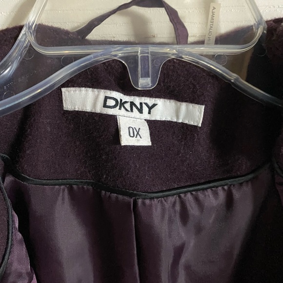 Gorgeous, plum-colored wool coat.  Great condition. - Picture 2 of 3